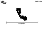 Cali State with Bear Sticker Decal - The Sticky Side