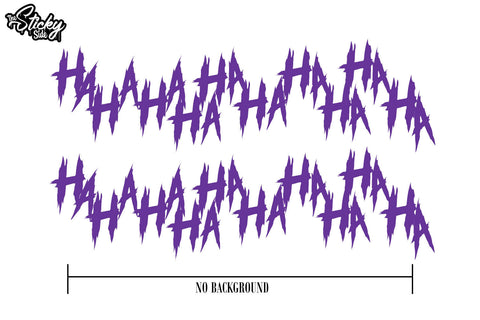 2x Joker Hahaha Serious Evil Body Windshield Car Sticker Decal 16&quot; Purple