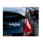 Hellaflush sticker decal shift racing JDM Funny drift car window 8&quot;