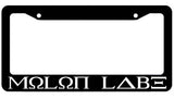 Molon Labe License Plate Frame - Plate Cover 2A - The Sticky Side